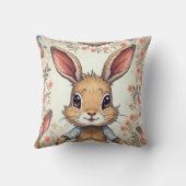 schattig konijnenkussen kussen (Achterkant)