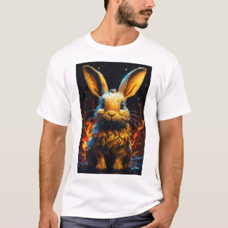Schattig Konijnenprint Tshirt. T-shirt