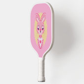 Schattig konijntje meisje cartoon  pickleball paddle (Links)