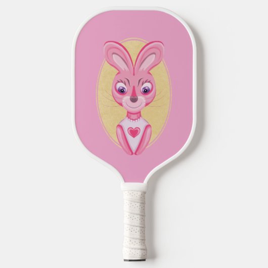 Schattig konijntje meisje cartoon  pickleball paddle (Voorkant)