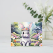 Schattig konijntje, Pasen Feestdagenkaart (Staand voorkant)