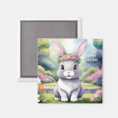 Schattig konijntje, Pasen Magneet (Voorkant / Achterkant)
