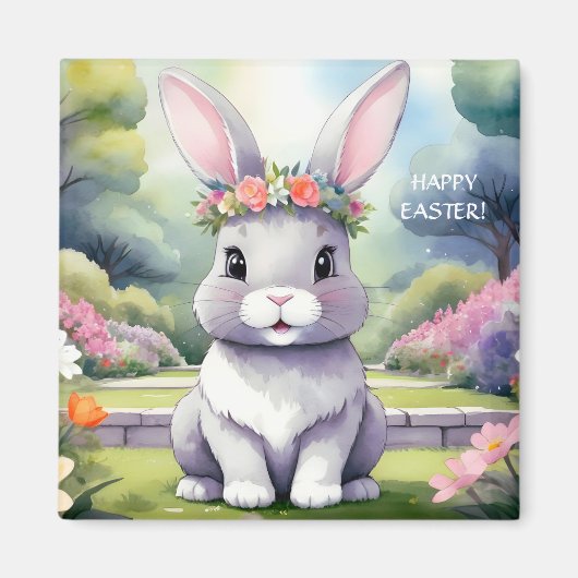 Schattig konijntje, Pasen Magneet (Voorkant)