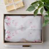 Schattig konijntje roze bloesems tissuepapier (Geschenk)