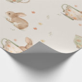 schattig konijntjes thee party cadeaupapier (Hoek)