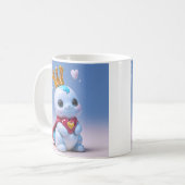 Schattig Koninklijk Mascotte Koffiemok (Voorkant links)