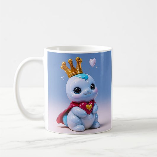 Schattig Koninklijk Mascotte Koffiemok (Links)