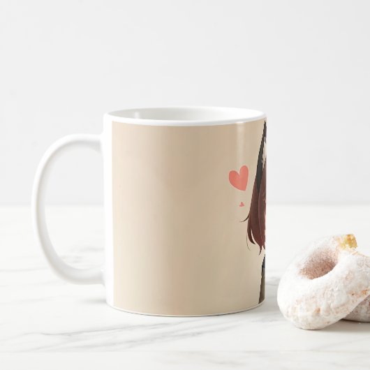 schattig kopje koffiemok (Met donut)