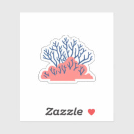 Schattig Koraal Sticker