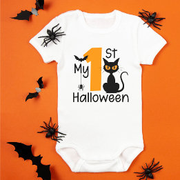 Schattig Kostuum Cadeau Mijn 1e Halloween Romper