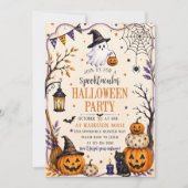 Schattig Kostuum Halloween Feest Kaart (Voorkant)
