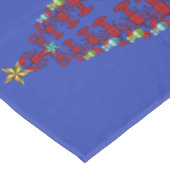 Schattig kreeft nautische kerst tafelkleed blauw (Gekanteld)