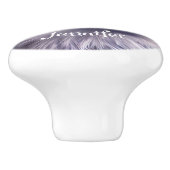 Schattig kristalblauw oog baby uil aangepaste naam keramische knop (Zijkant)