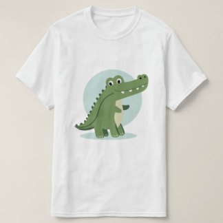 Schattig krokodil karakter t-shirt