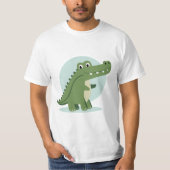 Schattig krokodil karakter t-shirt (Voorkant)