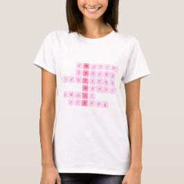 Schattig Kruiswoordraadsel Moederdag  T-shirt
