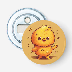 Schattig kuiken button flesopener