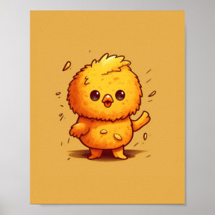 Schattig kuiken poster