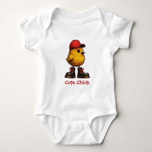 Schattig Kuiken Romper (Voorkant)