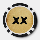 Schattig Kung Poo Karate Poker Chips (Achterkant)