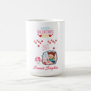 Schattig Kunstenaars Valentijnsdag Kinder T-Shirt Koffiemok