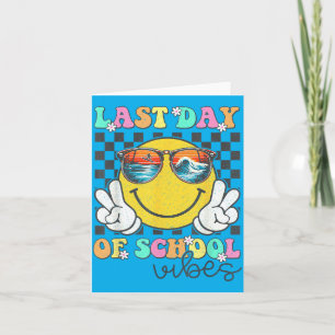 Schattig laatste schooldag gevoel Meisjes Kinderen Kaart