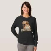 Schattig Labrador Hondeneigenaar Lab Paw Pet T-shirt (Voorkant volledig)
