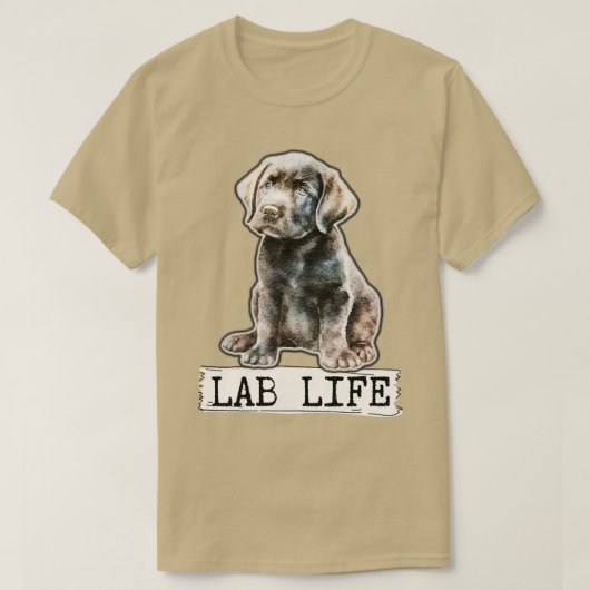 schattig labrador puppy t-shirt (Design voorkant)