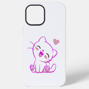 SCHATTIG LACHEND KLEIN Fuchsia KATTJE iPhone 12 Pro Max Hoesje