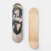 Schattig lachende anime meisje persoonlijk skateboard (Voorkant)