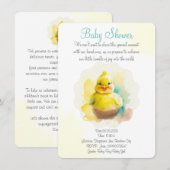 Schattig lachende baby kip save the date (Voorkant / Achterkant)