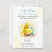 Schattig lachende baby kip save the date (Voorkant)