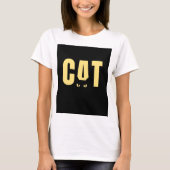 "Schattig Lady Cat T-shirt: Charmant Feline Design T-shirt (Voorkant)