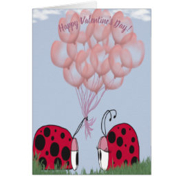 Schattig Ladybug met roze ballon Bouquet