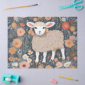 Schattig Lam in de Bloesemtuintjes Tissuepapier (Craft)