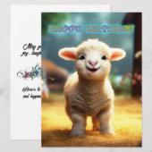 Schattig Lam Verjaardag (Voorkant / Achterkant)