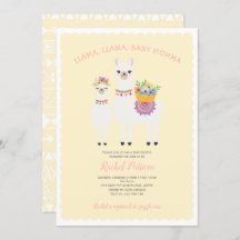 Schattig, Lama baby shower