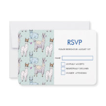 Schattig lama patroon op Polka dots