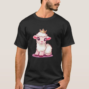 Schattig Lammetje met Kroon voor een Koninklijke L T-shirt