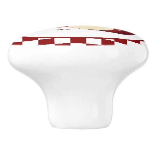 schattig land appel keuken keramische knop (Zijkant)