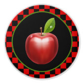 schattig land appel keuken keramische knop (Voorkant)