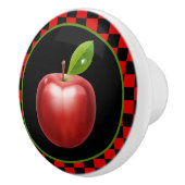 schattig land appel keuken keramische knop (Rechts)