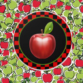 schattig land appel keuken keramische knop