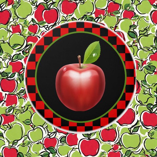 schattig land appel keuken keramische knop