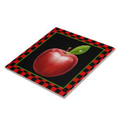 schattig land appel keuken tegeltje (Zijkant)