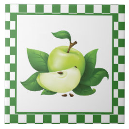schattig land appel keuken tegeltje
