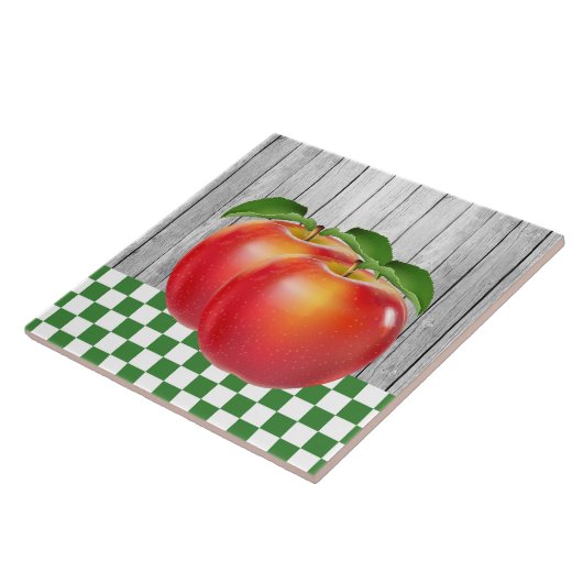 schattig land appel keuken tegeltje (Zijkant)