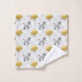 schattig land betegelde ezel patroon bad handdoek (Wasdoekje)