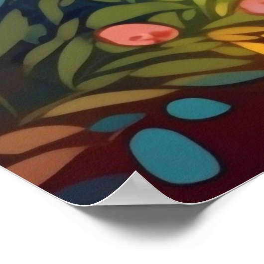 schattig land bruin beer liefhebbers nursey poster (Hoek)