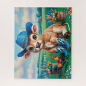 Schattig Land Koe Legpuzzel (Verticaal)